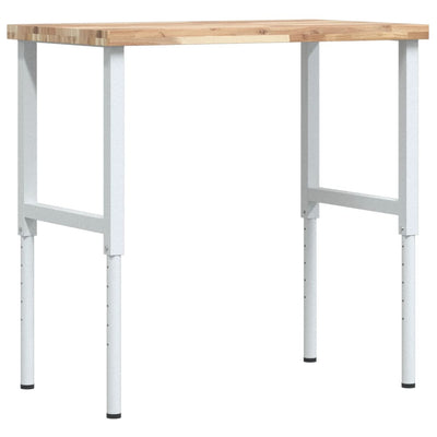 Vidaxx établi rectangulaire 100x60x (73-99,5) cm en bois d'acacia massif
