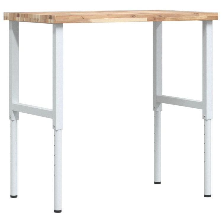 Vidaxx établi rectangulaire 100x60x (73-99,5) cm en bois d'acacia massif