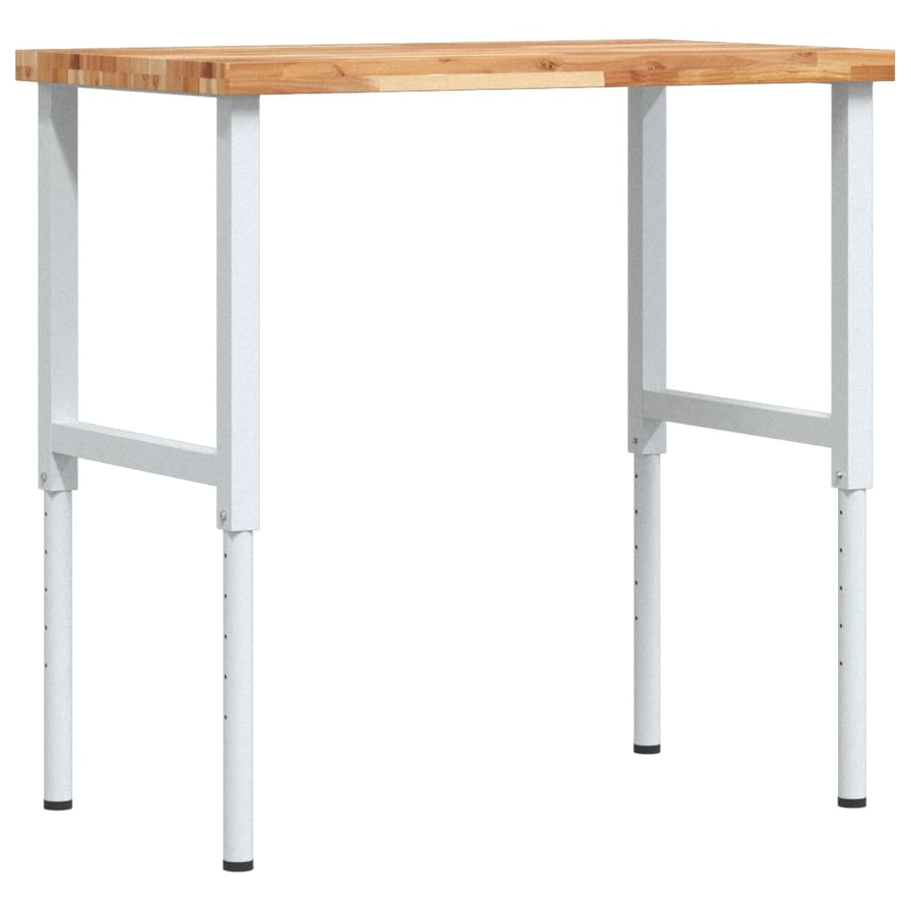 Vidaxx établi rectangulaire 100x60x (73-99,5) cm en bois d'acacia massif
