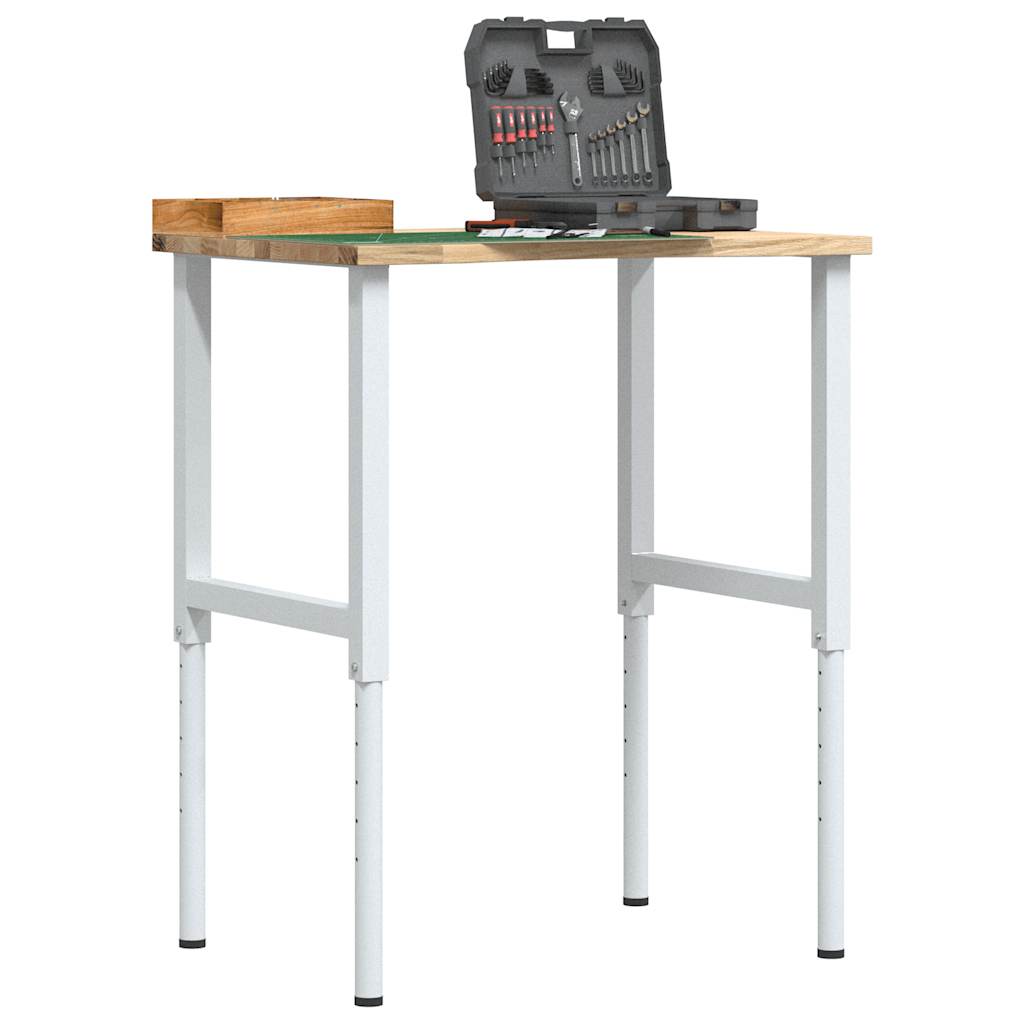 Etabli Vidaxx 80x60x (71,5-98) cm chêne massif