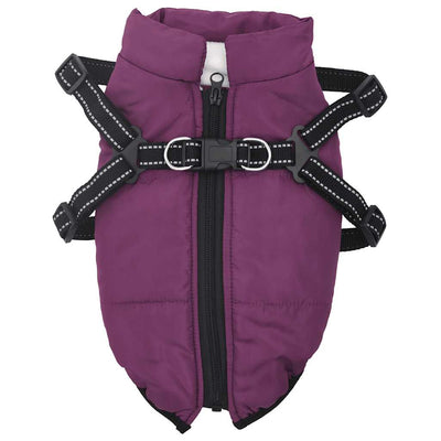 Veste de chien vidaxl avec armure étanche réfléchie violette l36