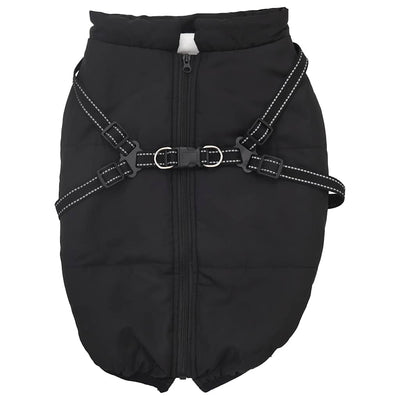 Veste de chien vidaxl avec armure étanche à réflexion noir 3xl