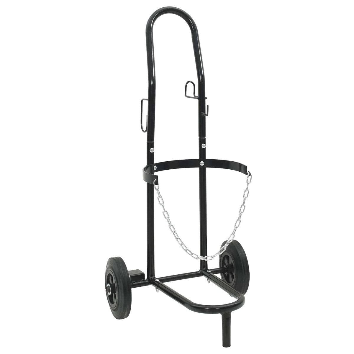 VidaXL chariot à main noir et rouge 49 x 49 x 101 cm acier