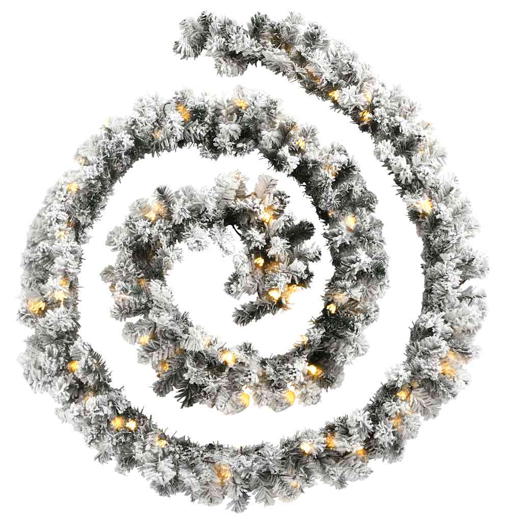 Vidaxl Garland de Noël avec éclairage LED 10 m en PVC vert