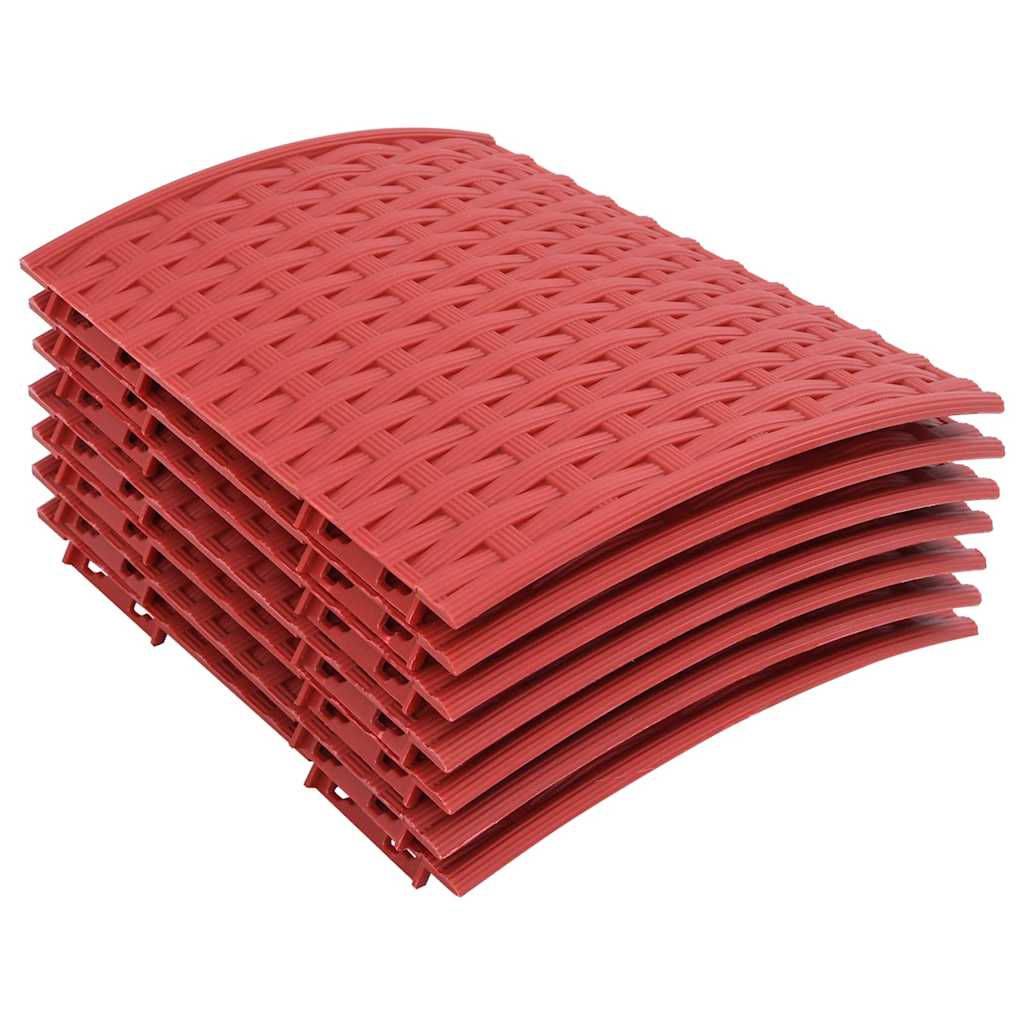 Vidaxl Jupe d'arbre de Noël Ø56x23 cm Rouge en plastique