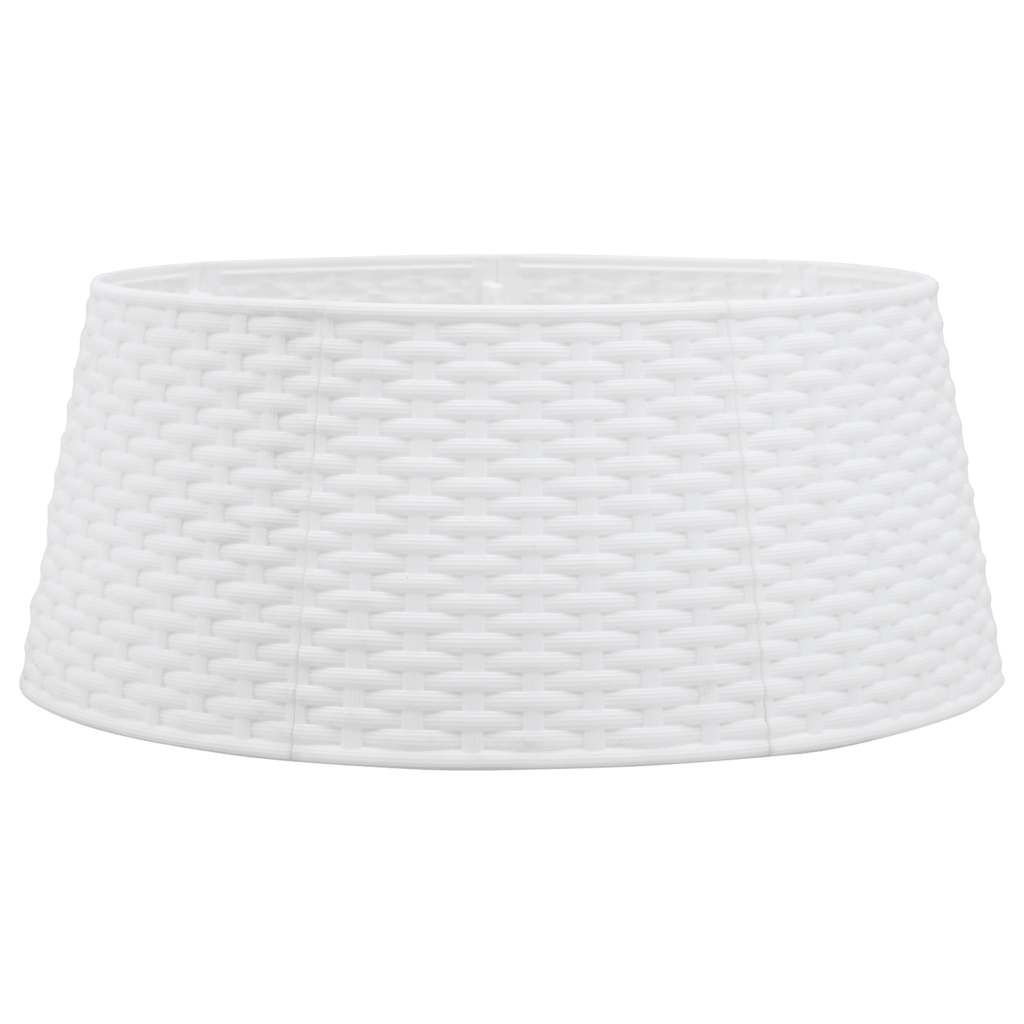 Vidaxl Jupe d'arbre de Noël Ø56x23 cm Plastique blanc