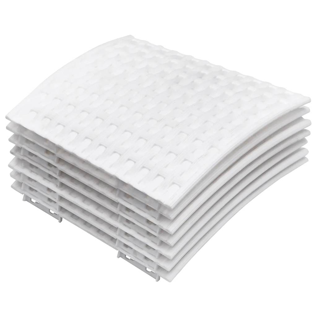 Vidaxl Jupe d'arbre de Noël Ø56x23 cm Plastique blanc