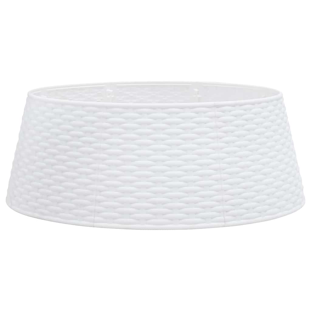 Vidaxl Jupe d'arbre de Noël Ø65x23 cm en plastique blanc