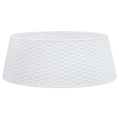 Vidaxl Jupe d'arbre de Noël Ø65x23 cm en plastique blanc