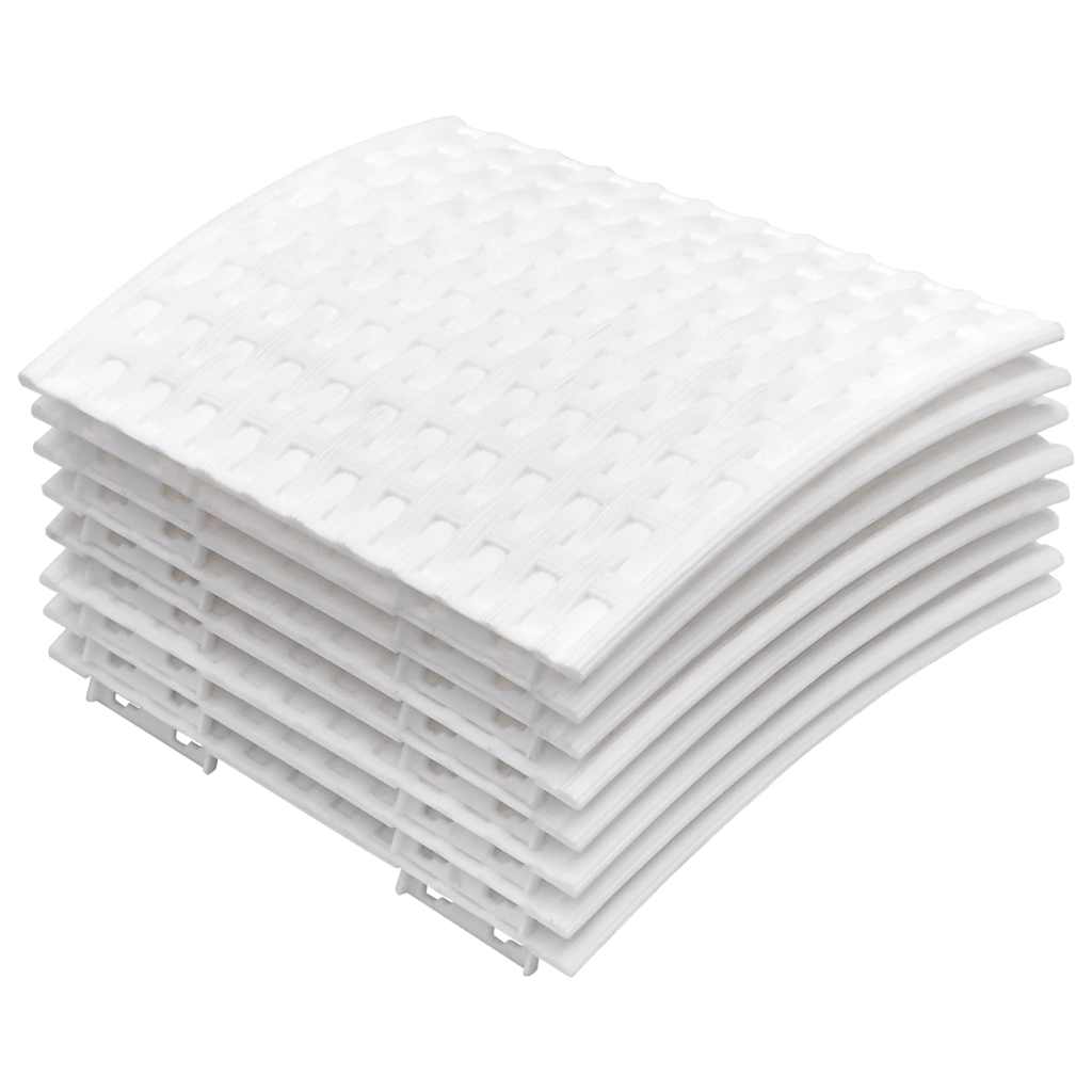 Vidaxl Jupe d'arbre de Noël Ø65x23 cm en plastique blanc