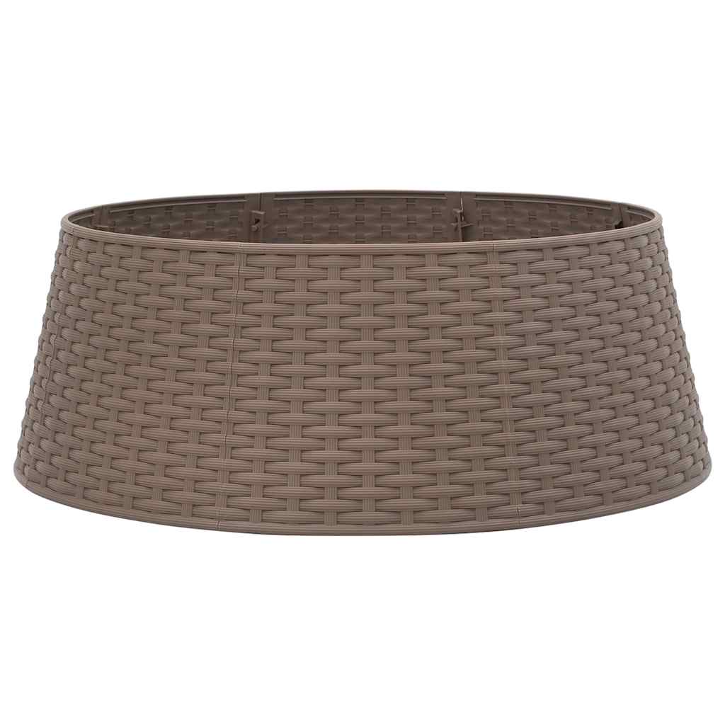 Vidaxl Jupe d'arbre de Noël Ø65x23 cm en plastique marron en plastique
