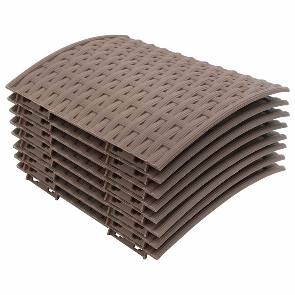 Vidaxl Jupe d'arbre de Noël Ø65x23 cm en plastique marron en plastique