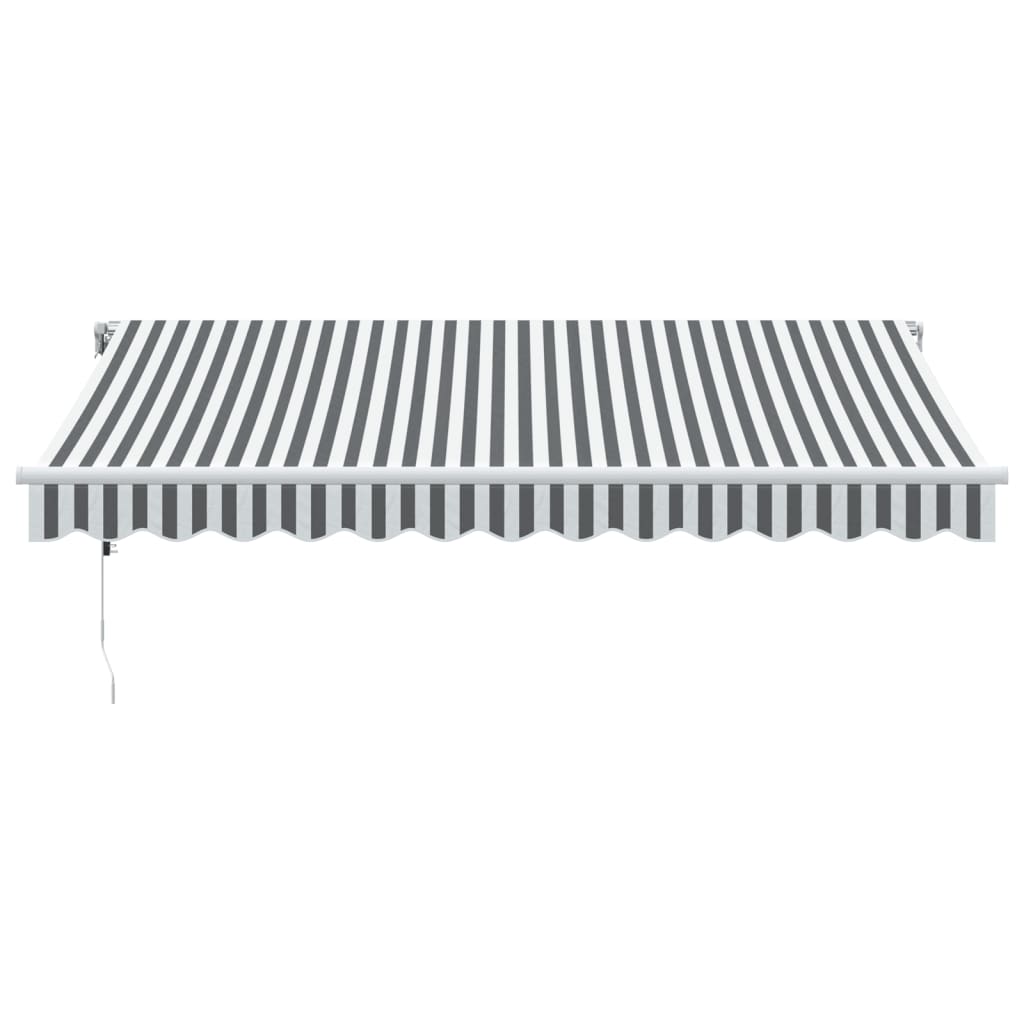 Auvent Vidaxx à extension automatique 350x250 cm couleur anthracite et blanc