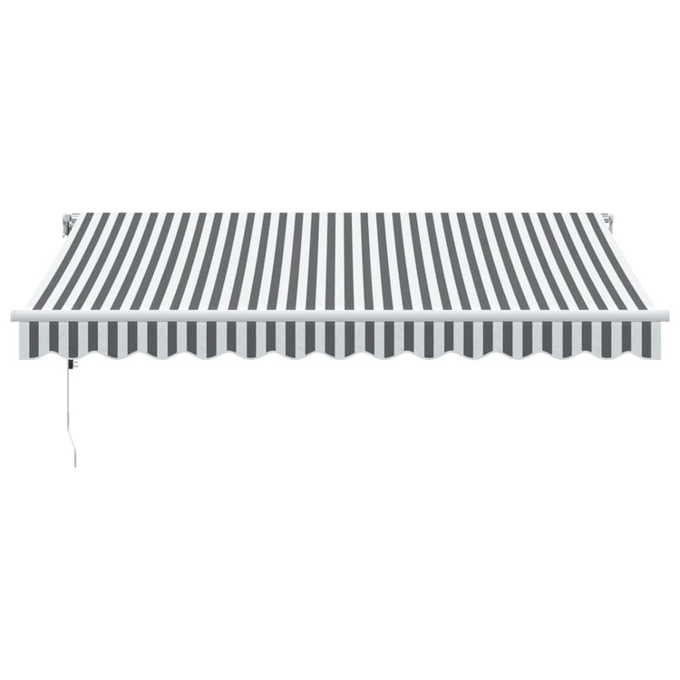 Auvent Vidaxx à extension automatique 350x250 cm couleur anthracite et blanc