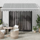 Auvent Vidaxx à extension automatique 350x250 cm couleur anthracite et blanc