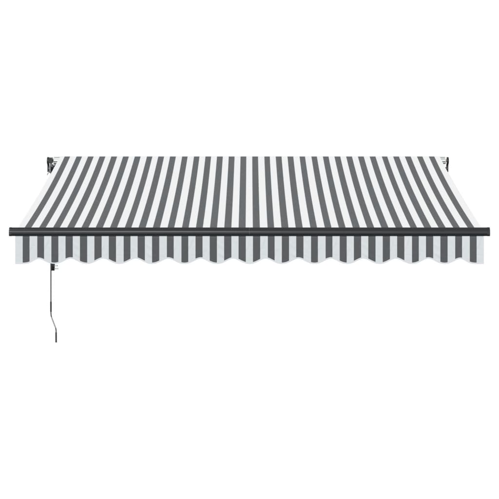 Auvent Vidaxx à extension automatique 350x250 cm couleur anthracite et blanc