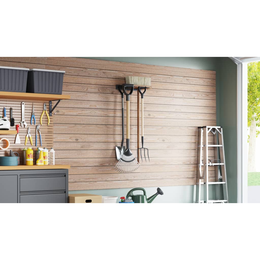 Vidaxl Garden Tool Rack Mur Mouin Montage en acier