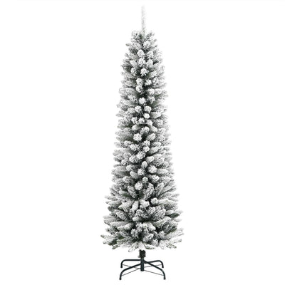 Vidaxl kunstkerstboom avec neige étroite de 120 cm en PVC et PE