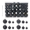 Vidaxl Boules de Noël 100 sts Ø3 4 6 cm noir