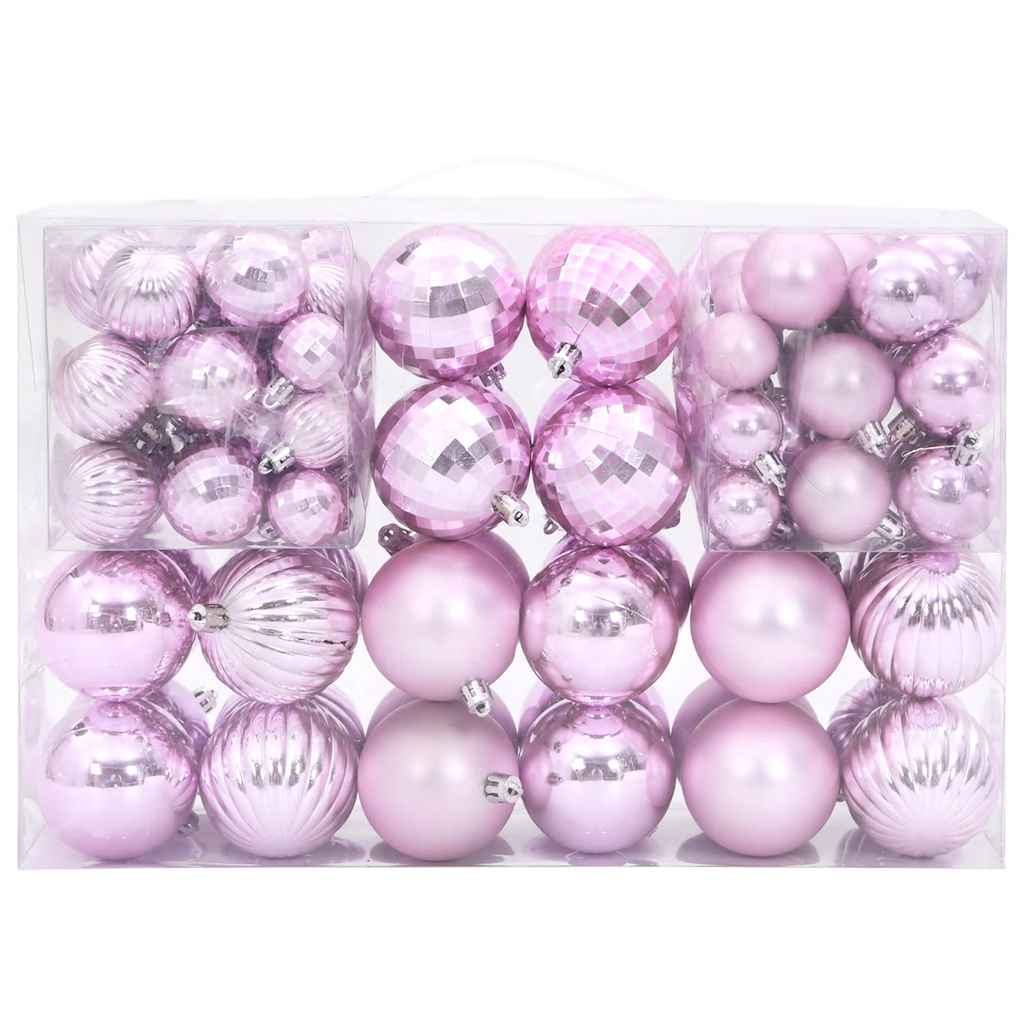Vidaxl Boules de Noël 100 st Ø3 4 6 cm rose