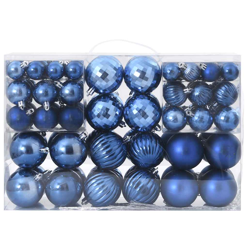 Vidaxl Boules de Noël 100 st Ø3 4 6 cm bleu