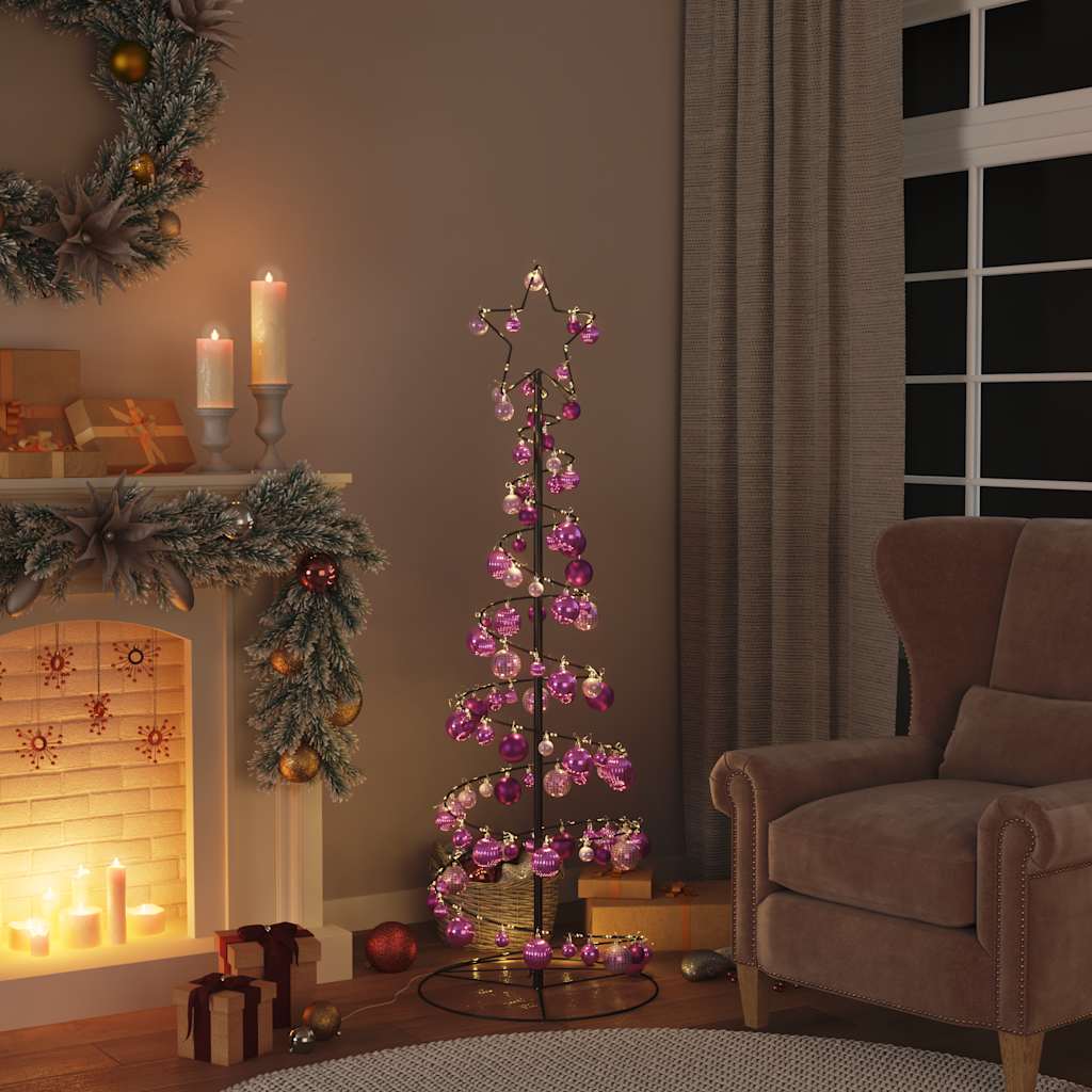 Vidaxl Boules de Noël 100 sts Ø3 4 6 cm lilas