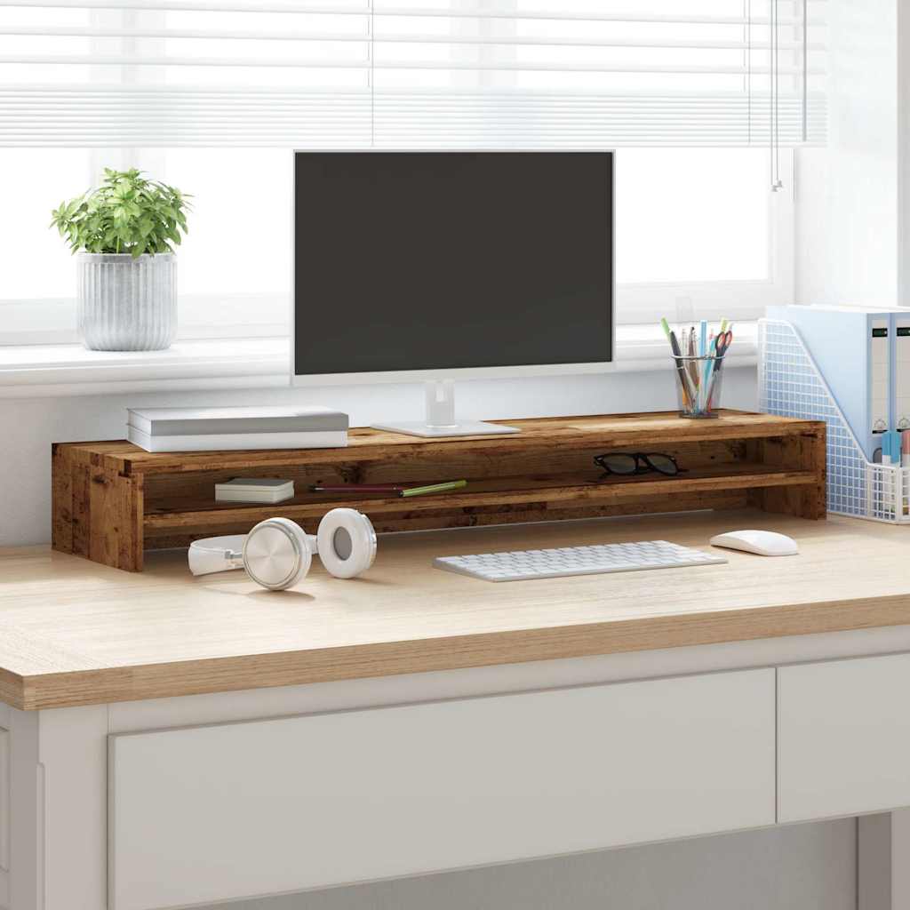 Vidaxl Monitor standard 100x24x13 cm Bois transformé Old Wood coloré