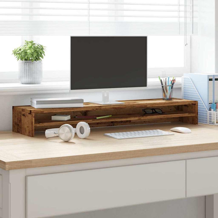 Vidaxl Monitor standard 100x24x13 cm Bois transformé Old Wood coloré