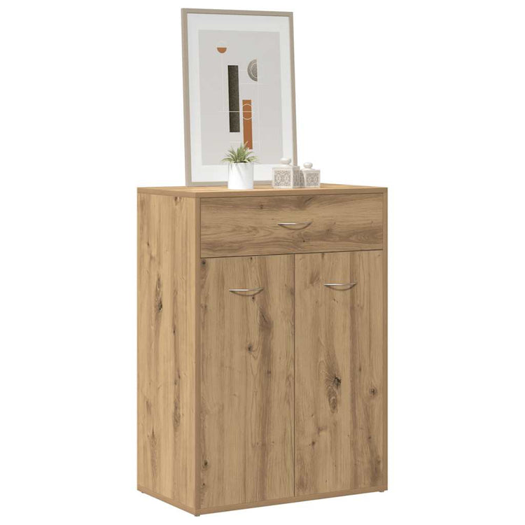 VidaXL meuble à chaussures 60x35x84 cm bois travaillé, couleur chêne artisanal