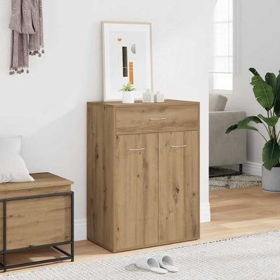 VidaXL meuble à chaussures 60x35x84 cm bois travaillé, couleur chêne artisanal