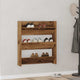 Armoire de chaussures murales vidaxl 80x18x90 cm en bois de bois ancien en bois coloré