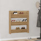 Armoire à chaussures murales vidaxl 80x18x90 cm Couleur de chêne artisanal en bois transformé