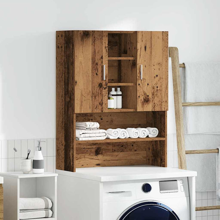 Vidaxl Washing Machine Cuard 70.5x25.5x90 cm Old Wood -Colored
