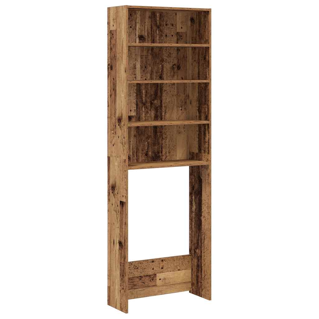 Vidaxl Washing Machine Counboard 64x24x190 cm Old Wood colored