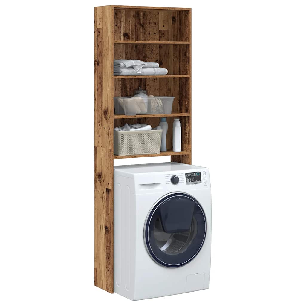 Vidaxl Washing Machine Counboard 64x24x190 cm Old Wood colored
