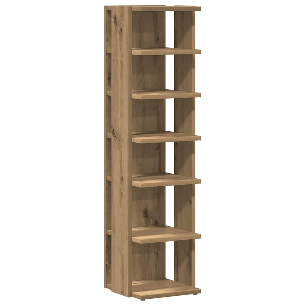 Armoire à chaussures Vidaxl 28x27x102 cm en bois de bois de bois de bois de bois -colore