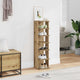 Armoire à chaussures Vidaxl 28x27x102 cm en bois de bois de bois de bois de bois -colore