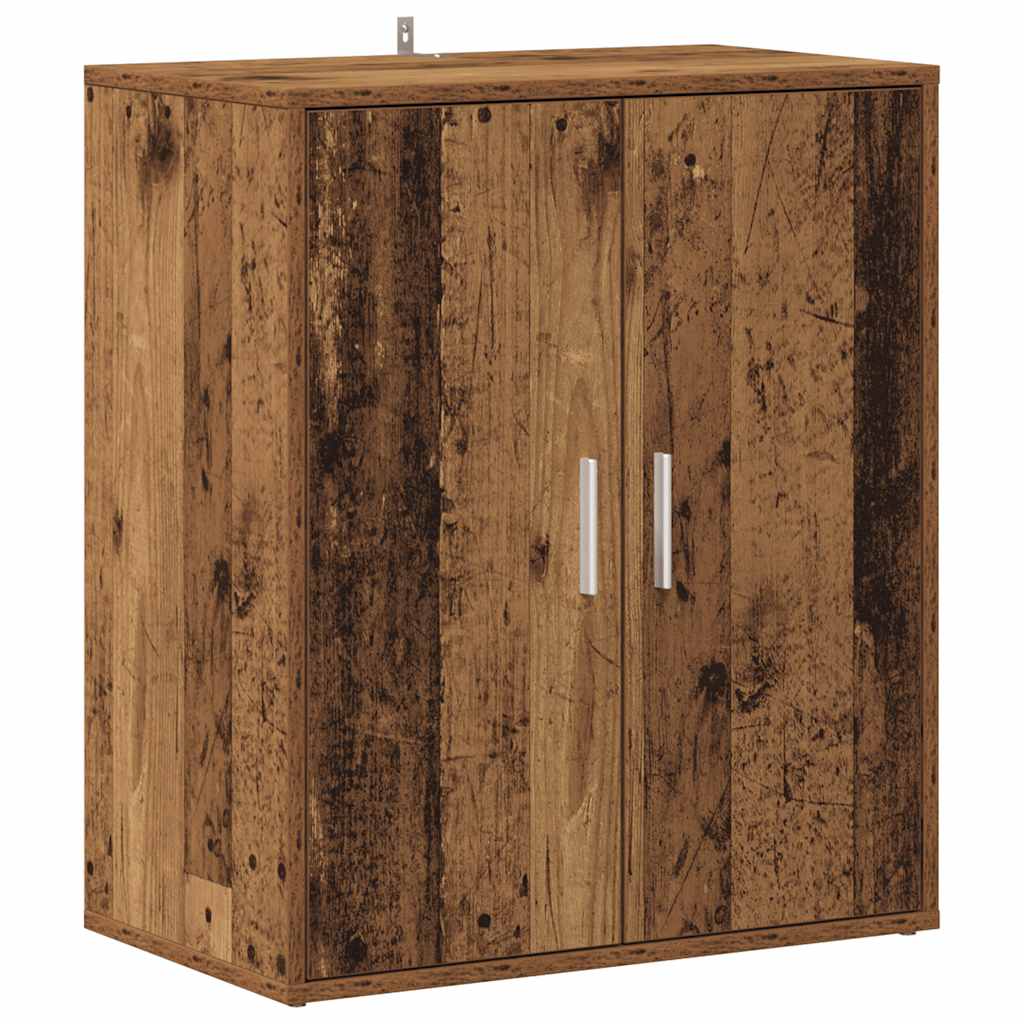 Armoire à chaussures vidaxl 60x35x70 cm bois transformé vieux bois -colored