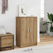 Armoire à chaussures Vidaxl 60x35x92 cm Couleur de chêne artisanal en bois transformé - afbeelding 1