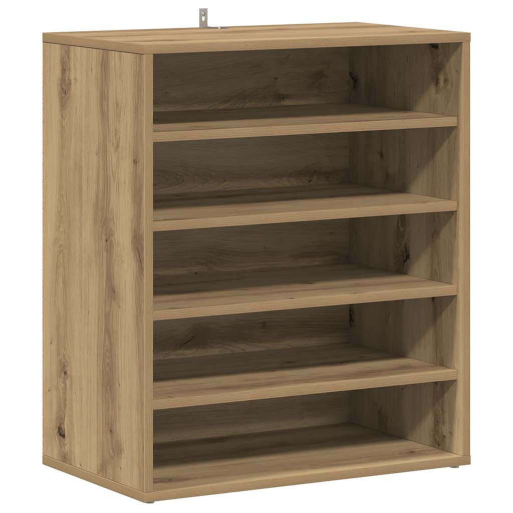 Armoire à chaussures Vidaxl 60x35x70 cm Couleur de chêne artisanal en bois transformé