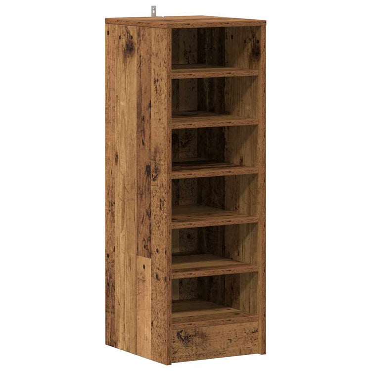 Armoire à chaussures Vidaxl 32x35x92 cm en bois de bois ancien en bois coloré