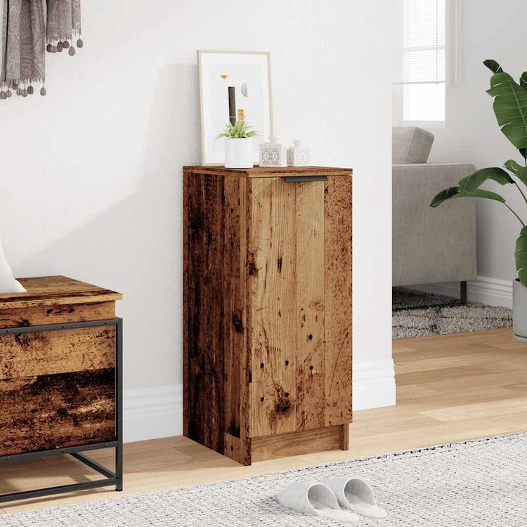 Vidaxx armoire à chaussures 29,5x35x70 cm bois fini, couleur bois ancien
