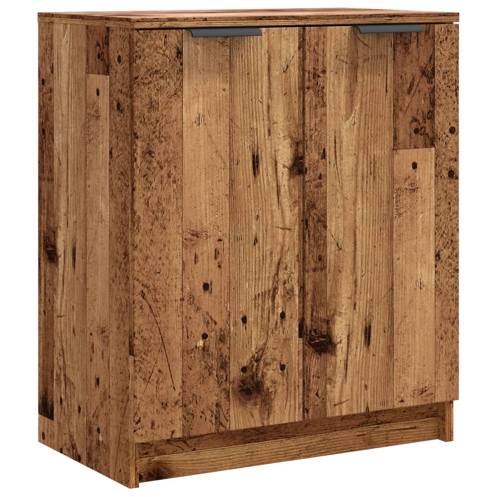 VidaXL armoire à chaussures 59x35x70 cm bois fini, couleur bois ancien