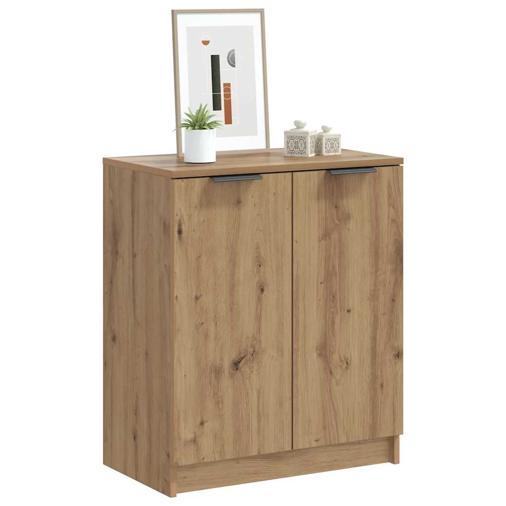 VidaXL armoire à chaussures 59x35x70 cm bois travaillé, couleur chêne artisanal