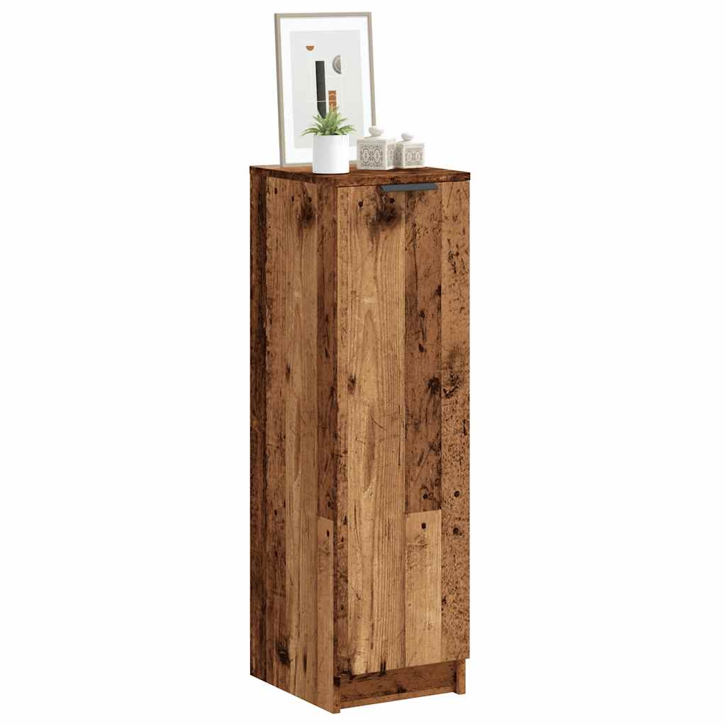 Vidaxx armoire à chaussures 29,5x35x100,5 cm bois fini, couleur bois ancien