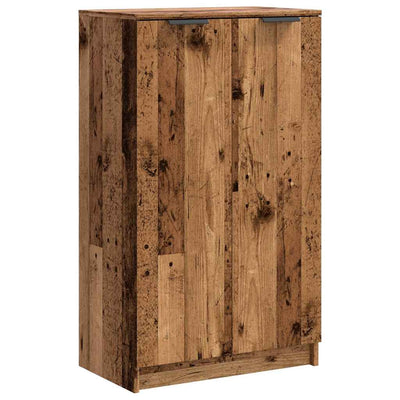 Vidaxx armoire à chaussures 59x35x100,5 cm bois traité, couleur bois ancien