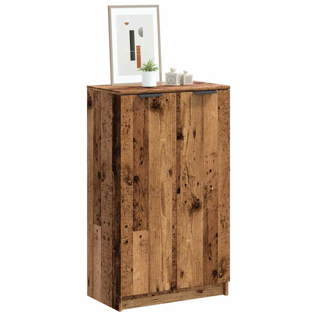 Vidaxx armoire à chaussures 59x35x100,5 cm bois traité, couleur bois ancien