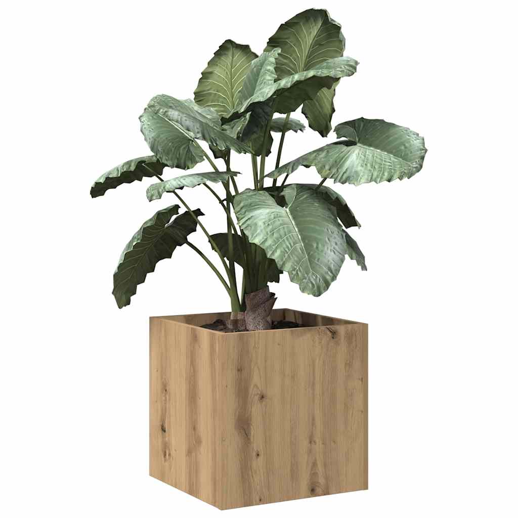 Vidaxl Planning Box 40x40x40 cm Couleur de chêne artisanal en bois transformé