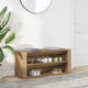 Banc à chaussures VidaXL 100x35x45 cm en bois travaillé, coloris chêne artisanal