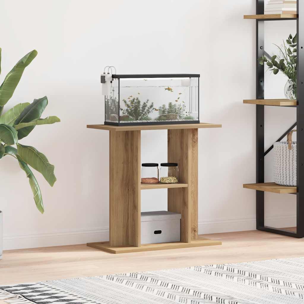 Vidaxl Aquarium Standard 60x30x60cm Couleur de chêne artisanal en bois transformé